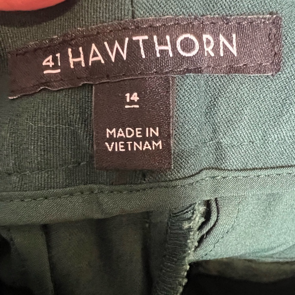 41 Hawthorn Becca Green Adjustable Hem Pant, 14 - Picture 6 of 9